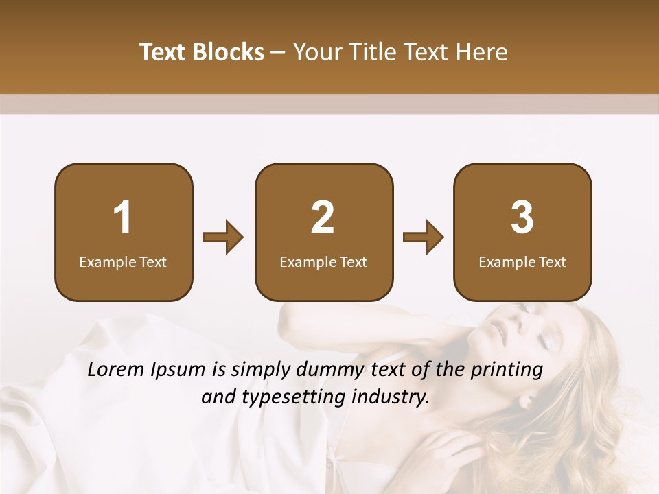 Sensuality Serenity Portrait PowerPoint Template