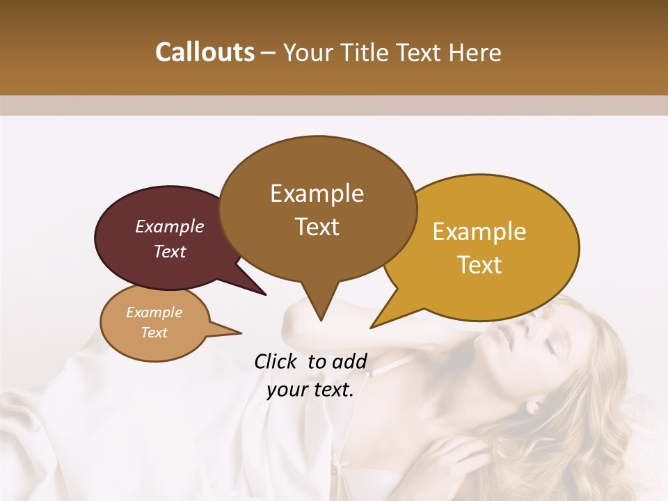 Sensuality Serenity Portrait PowerPoint Template