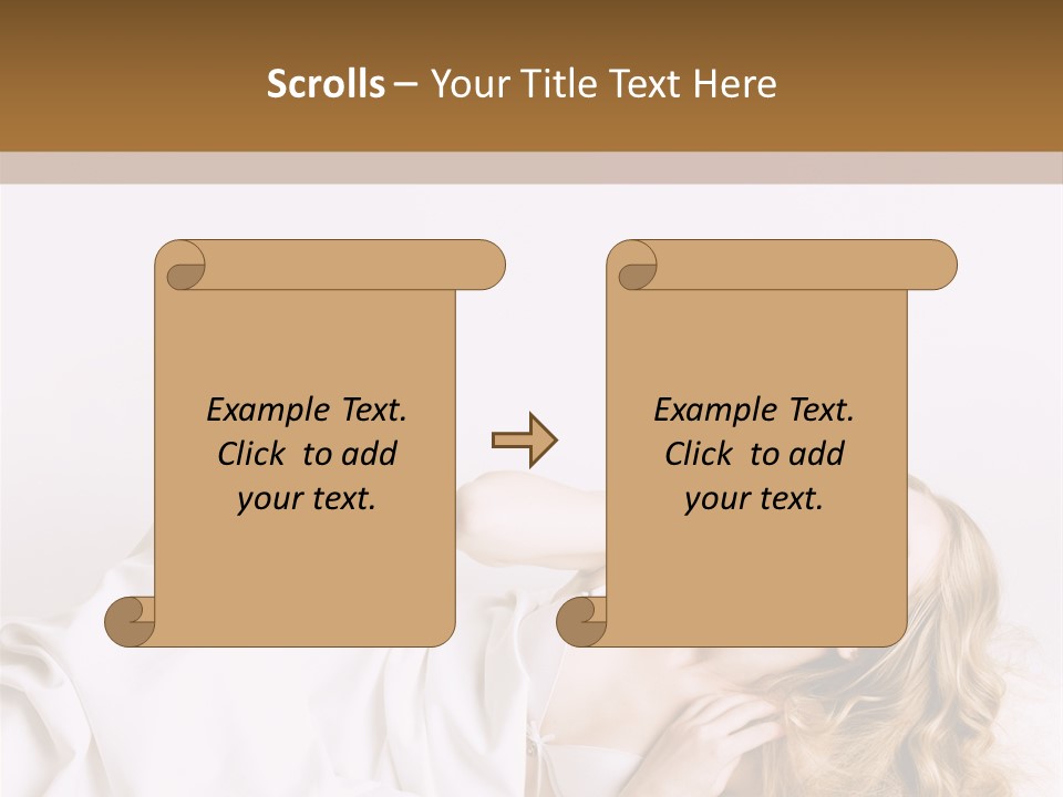 Sensuality Serenity Portrait PowerPoint Template