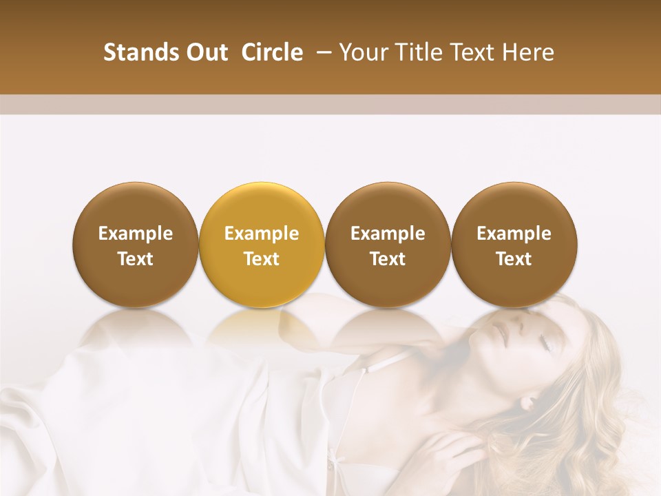 Sensuality Serenity Portrait PowerPoint Template