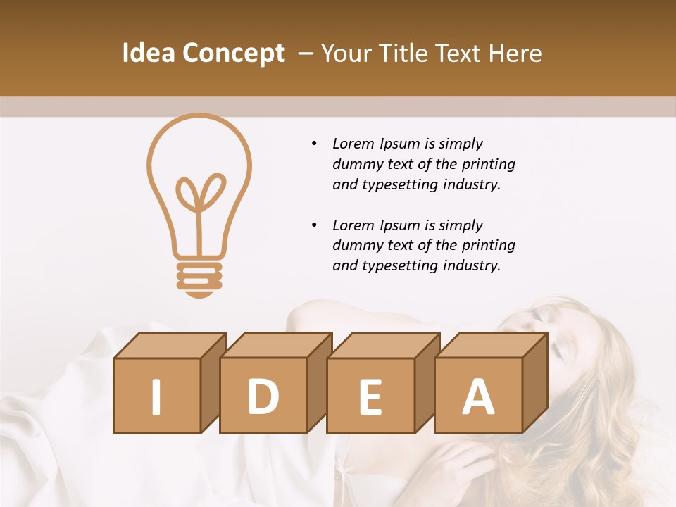 Sensuality Serenity Portrait PowerPoint Template