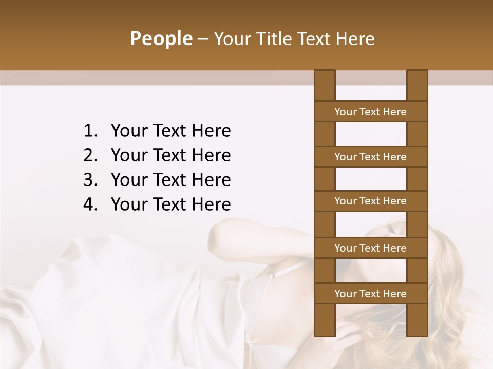 Sensuality Serenity Portrait PowerPoint Template
