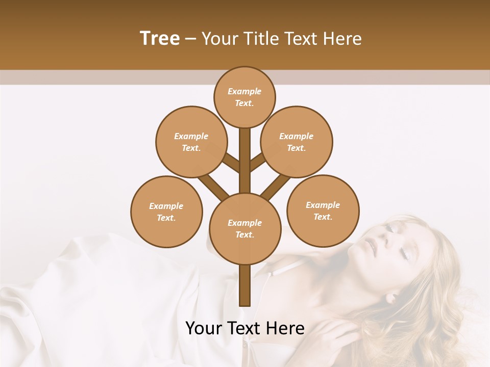 Sensuality Serenity Portrait PowerPoint Template