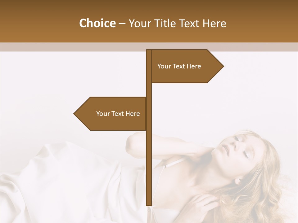 Sensuality Serenity Portrait PowerPoint Template