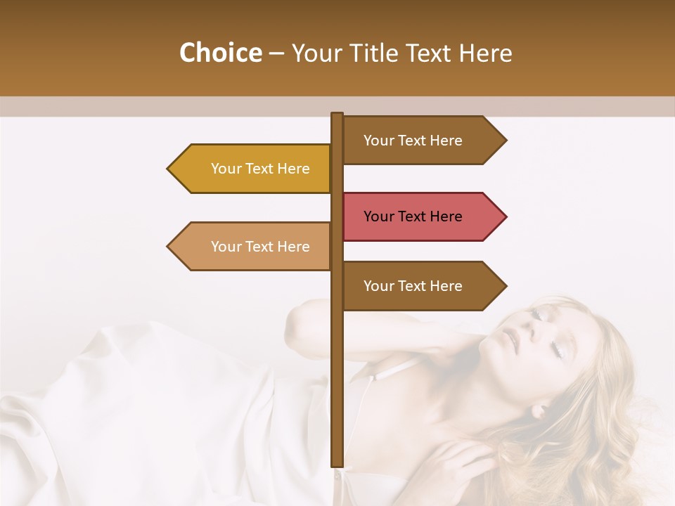 Sensuality Serenity Portrait PowerPoint Template