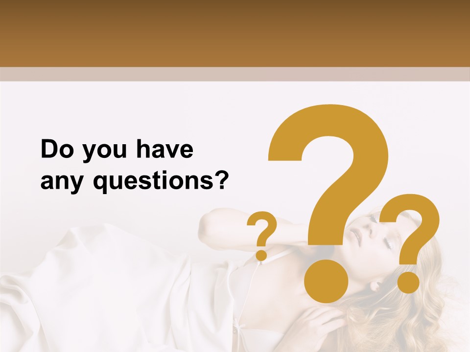 Sensuality Serenity Portrait PowerPoint Template