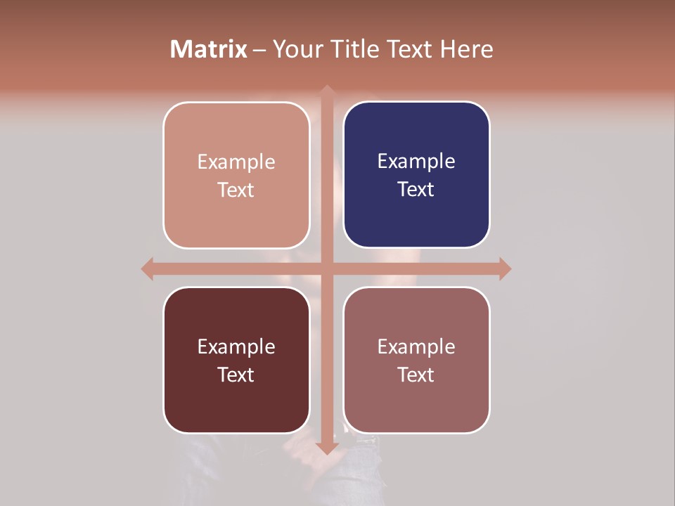 Male Model In Jeans PowerPoint Template