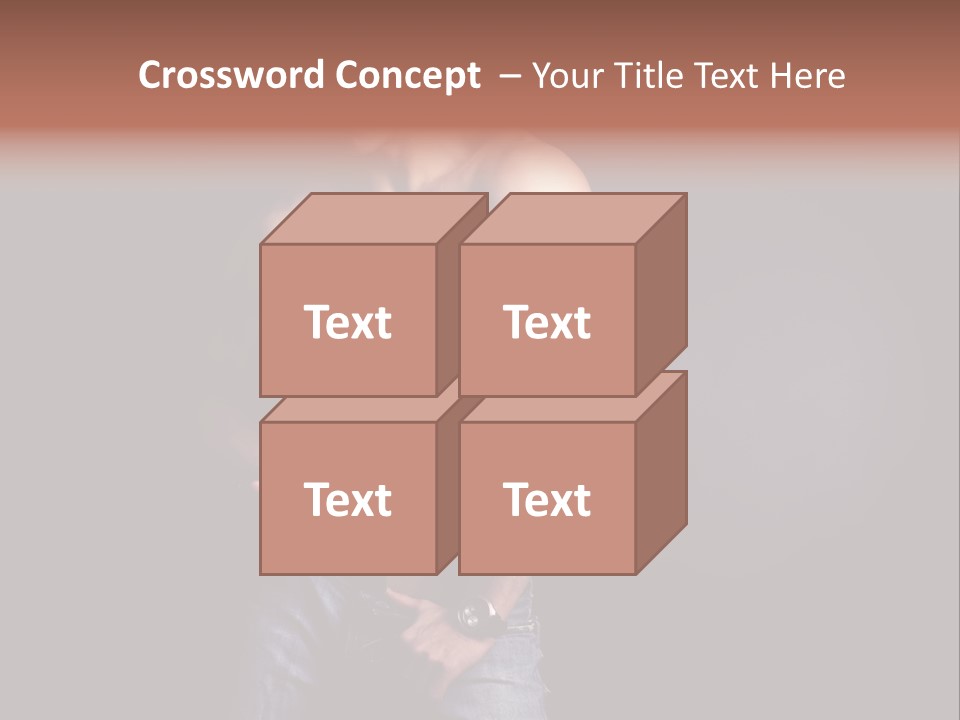 Male Model In Jeans PowerPoint Template