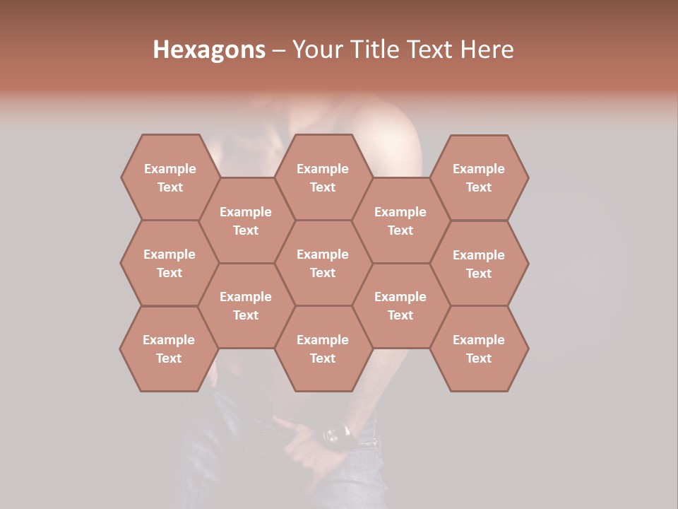 Male Model In Jeans PowerPoint Template