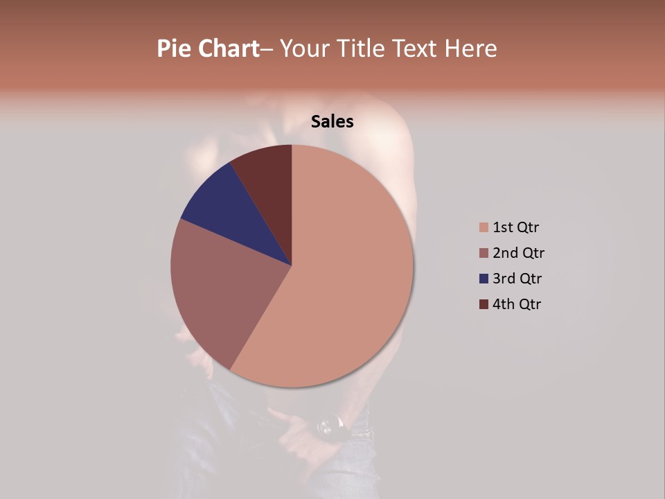 Male Model In Jeans PowerPoint Template