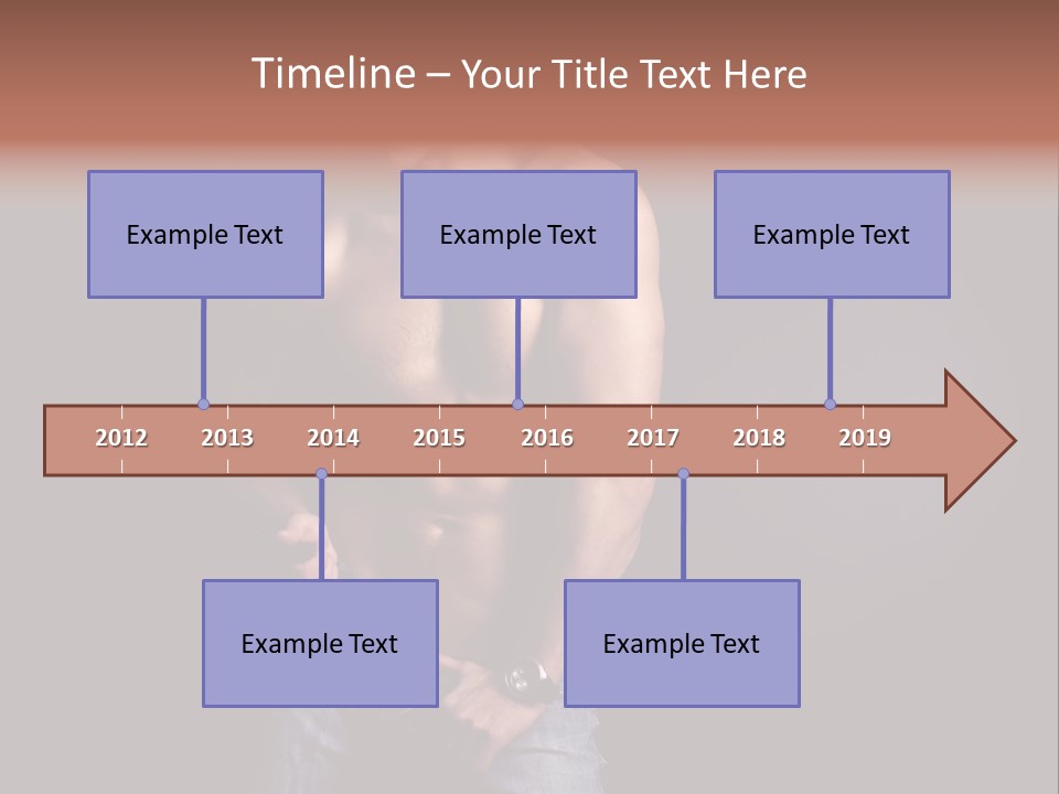 Male Model In Jeans PowerPoint Template