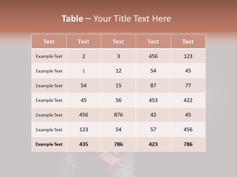 Male Model In Jeans PowerPoint Template