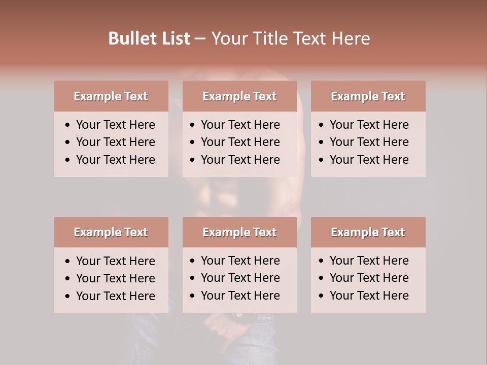 Male Model In Jeans PowerPoint Template