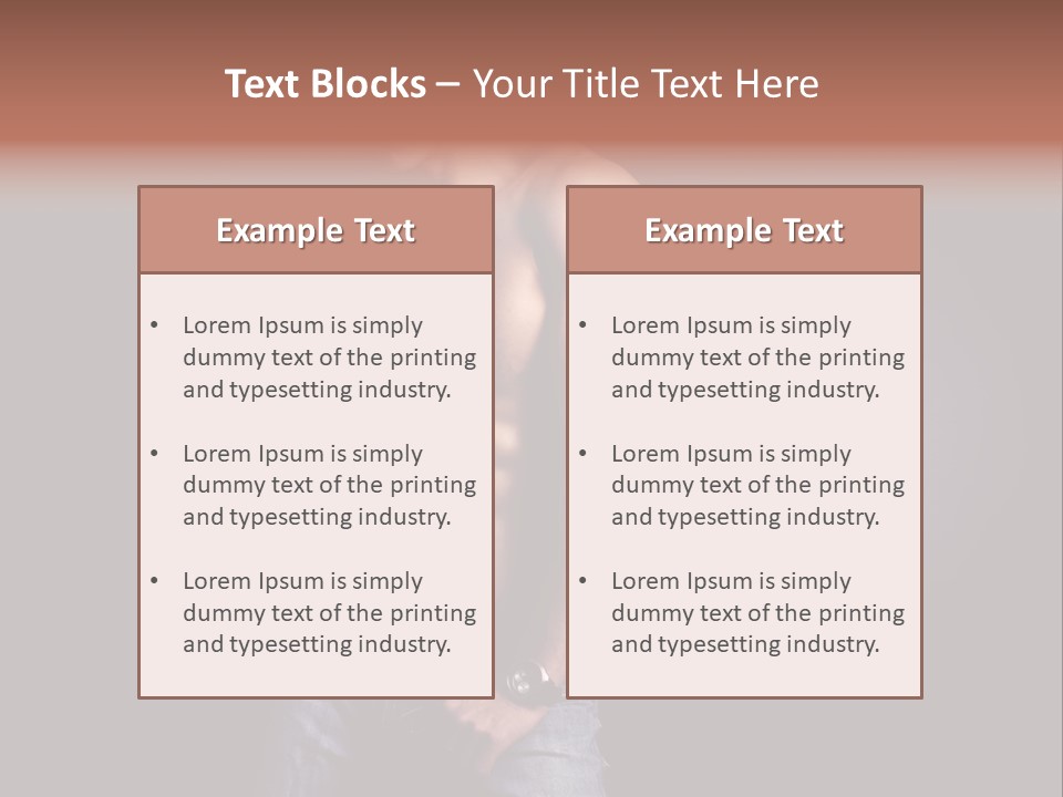 Male Model In Jeans PowerPoint Template