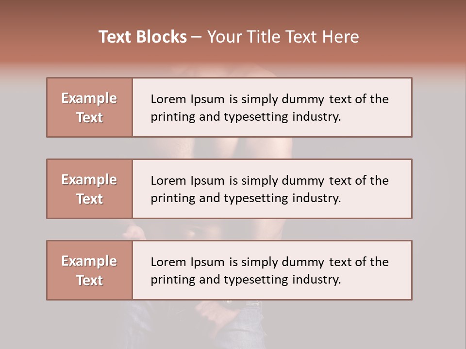 Male Model In Jeans PowerPoint Template