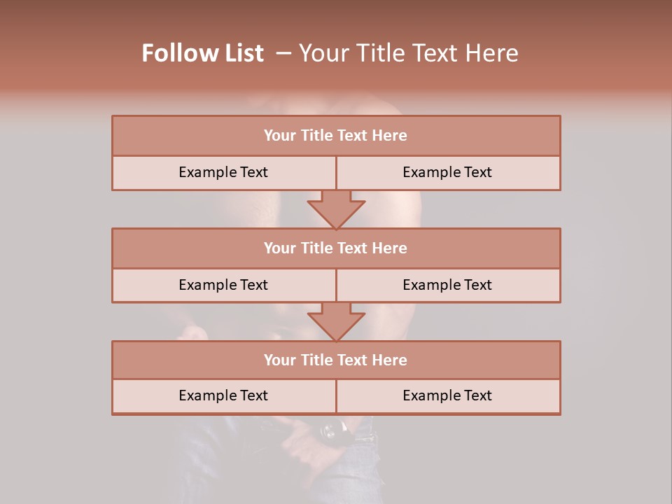 Male Model In Jeans PowerPoint Template