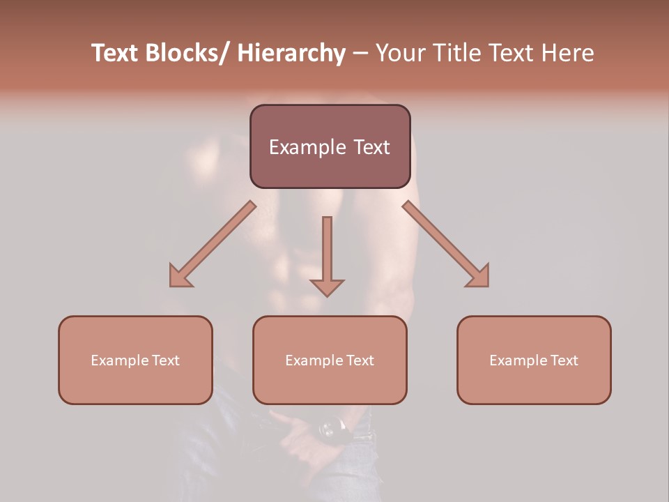 Male Model In Jeans PowerPoint Template