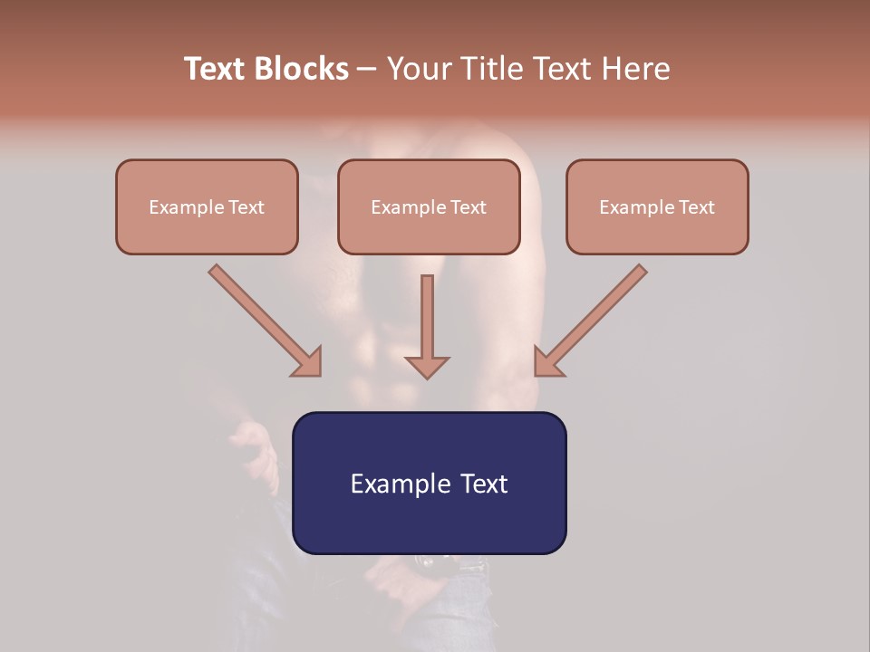 Male Model In Jeans PowerPoint Template
