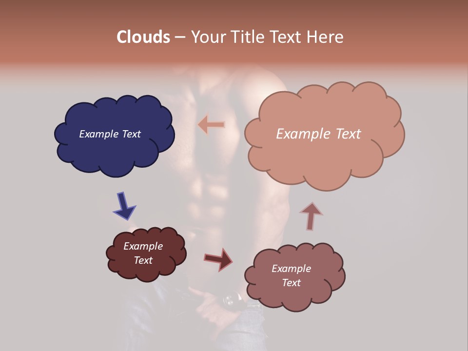 Male Model In Jeans PowerPoint Template