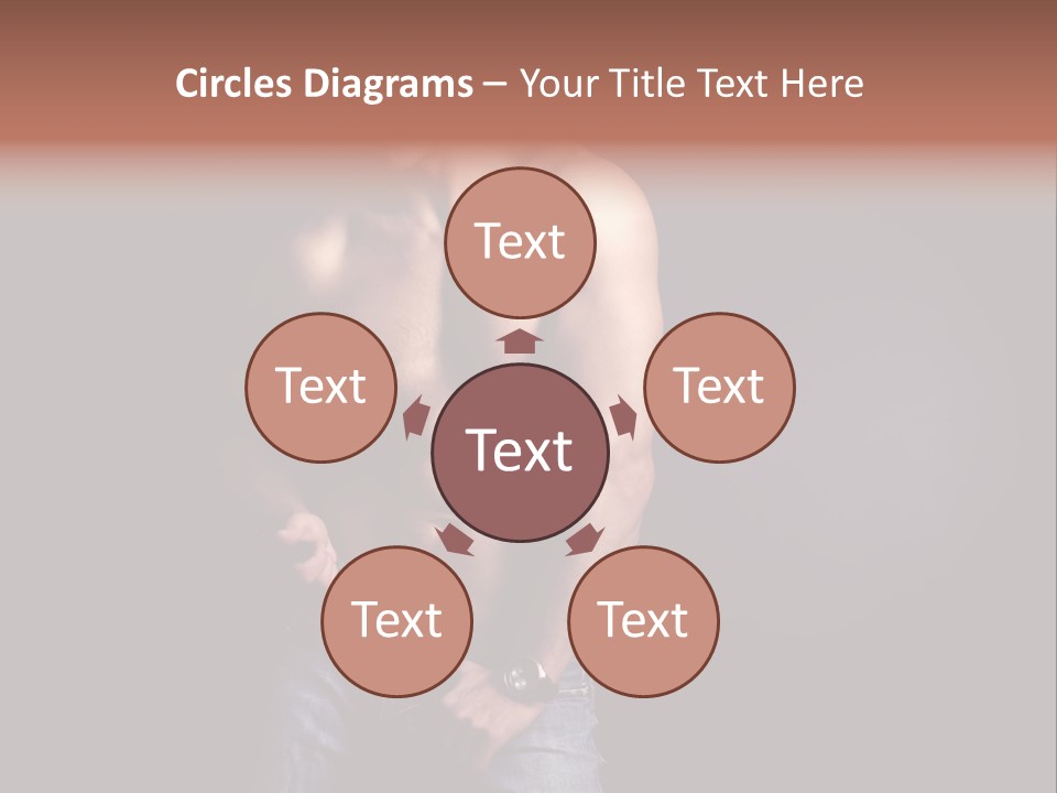 Male Model In Jeans PowerPoint Template