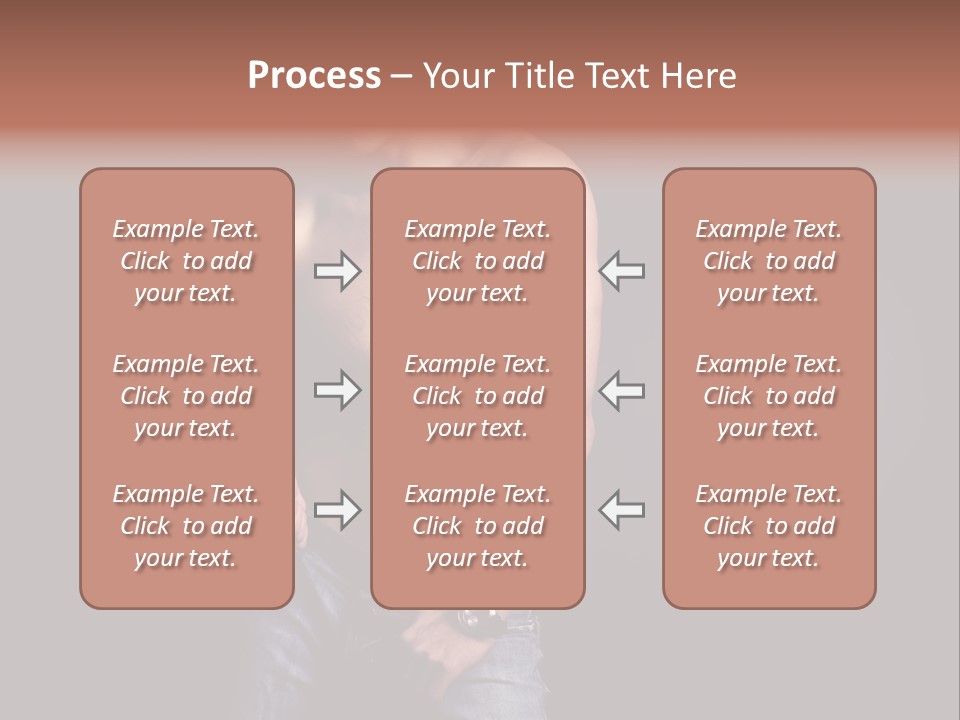 Male Model In Jeans PowerPoint Template