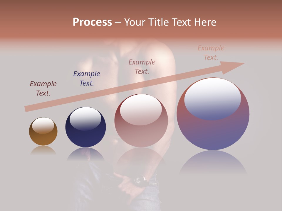 Male Model In Jeans PowerPoint Template