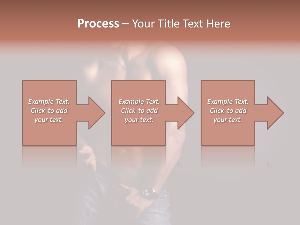 Male Model In Jeans PowerPoint Template