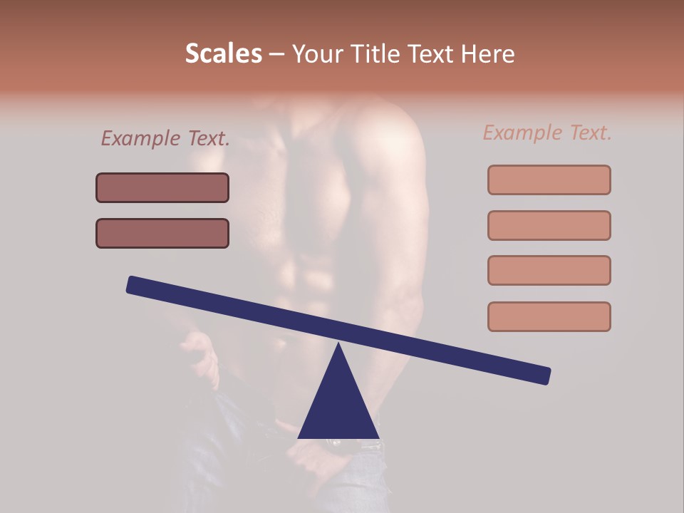 Male Model In Jeans PowerPoint Template