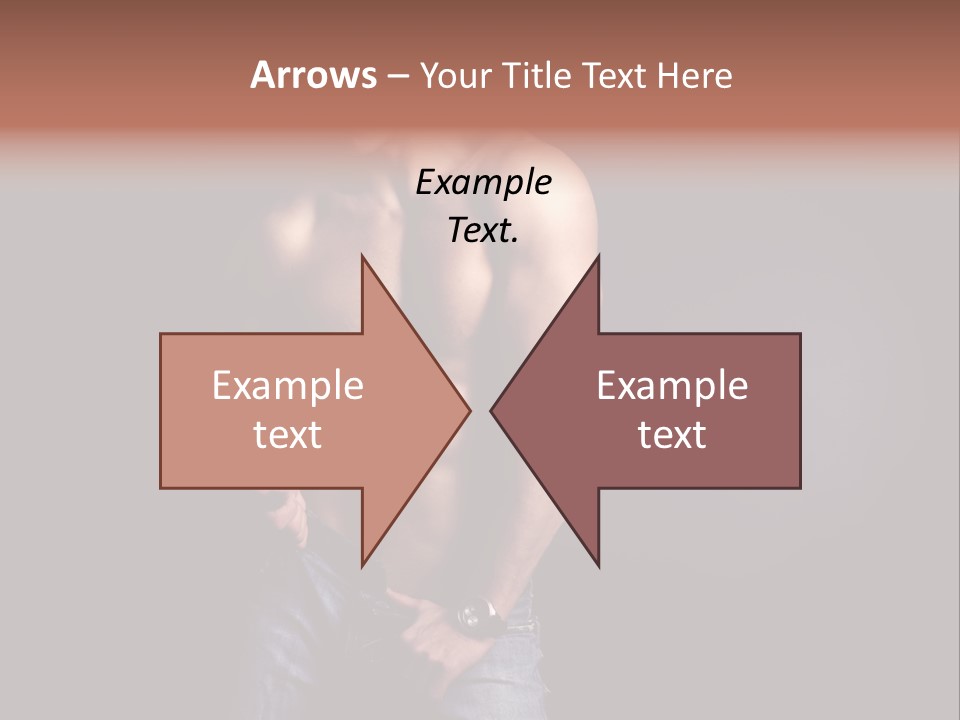 Male Model In Jeans PowerPoint Template