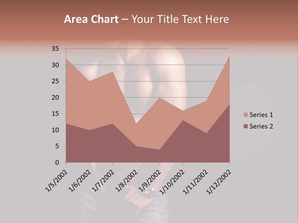 Male Model In Jeans PowerPoint Template