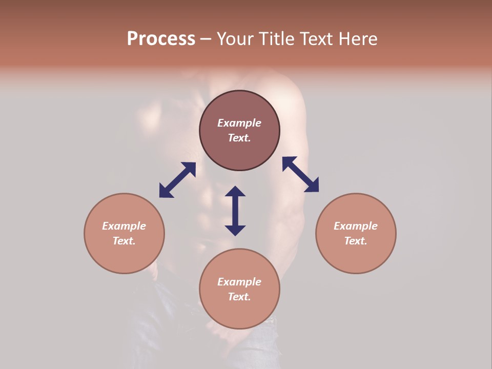 Male Model In Jeans PowerPoint Template