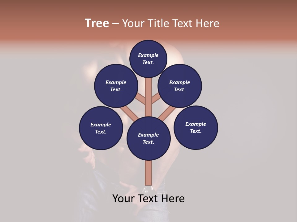 Male Model In Jeans PowerPoint Template