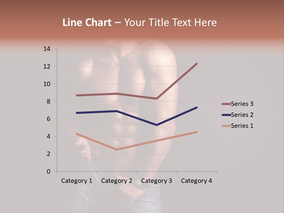 Male Model In Jeans PowerPoint Template