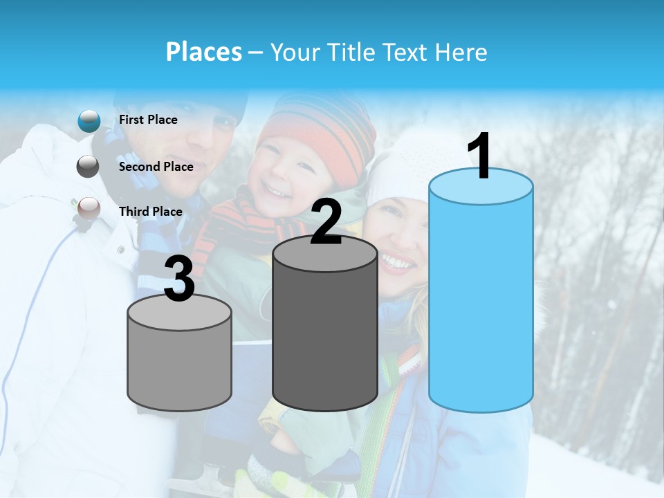Family Ice Skating PowerPoint Template