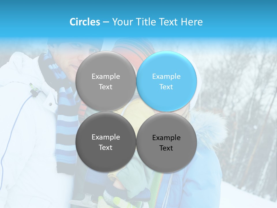 Family Ice Skating PowerPoint Template
