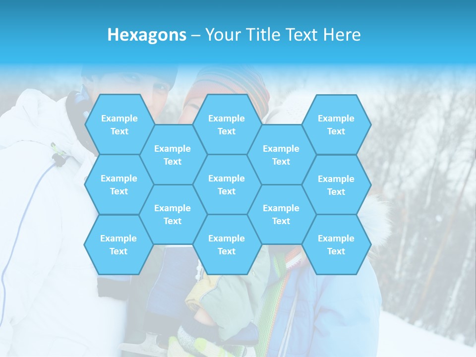 Family Ice Skating PowerPoint Template