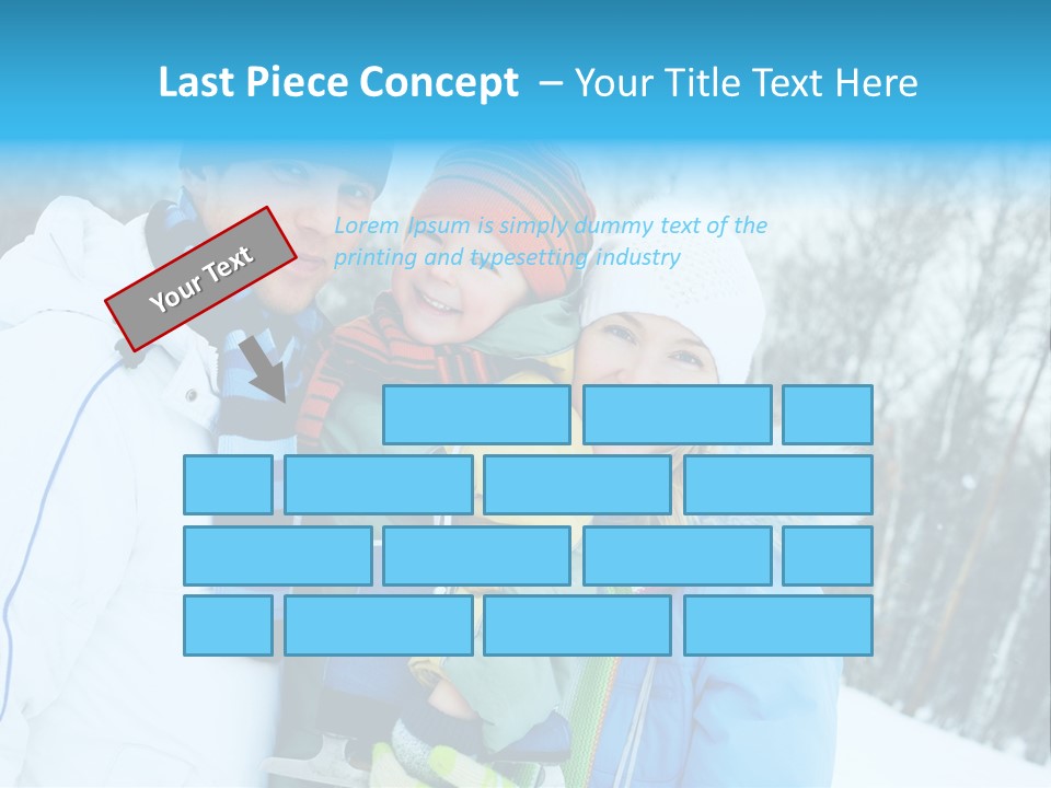 Family Ice Skating PowerPoint Template