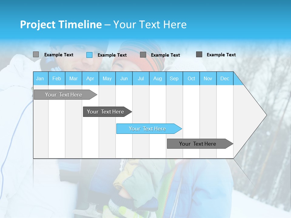 Family Ice Skating PowerPoint Template