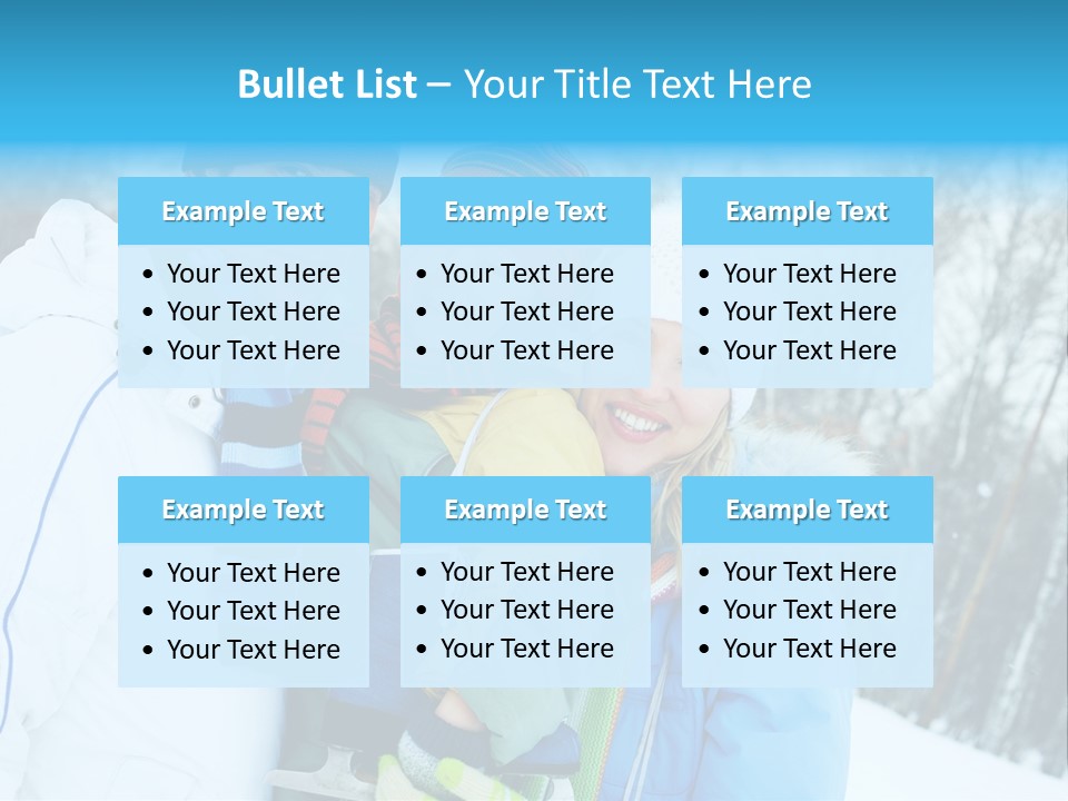 Family Ice Skating PowerPoint Template