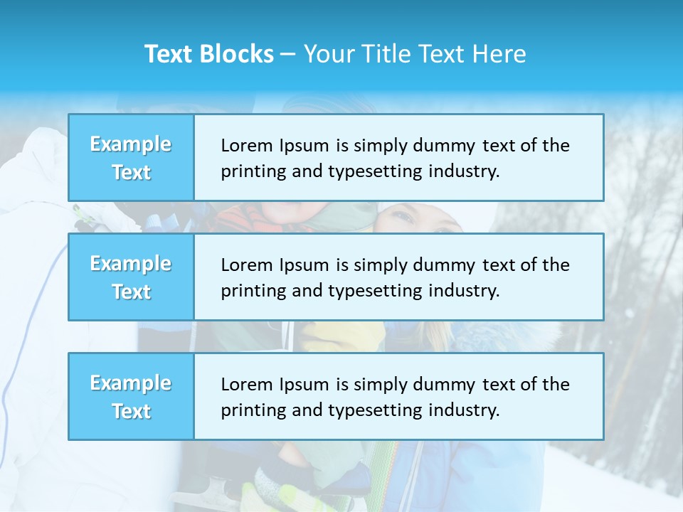 Family Ice Skating PowerPoint Template