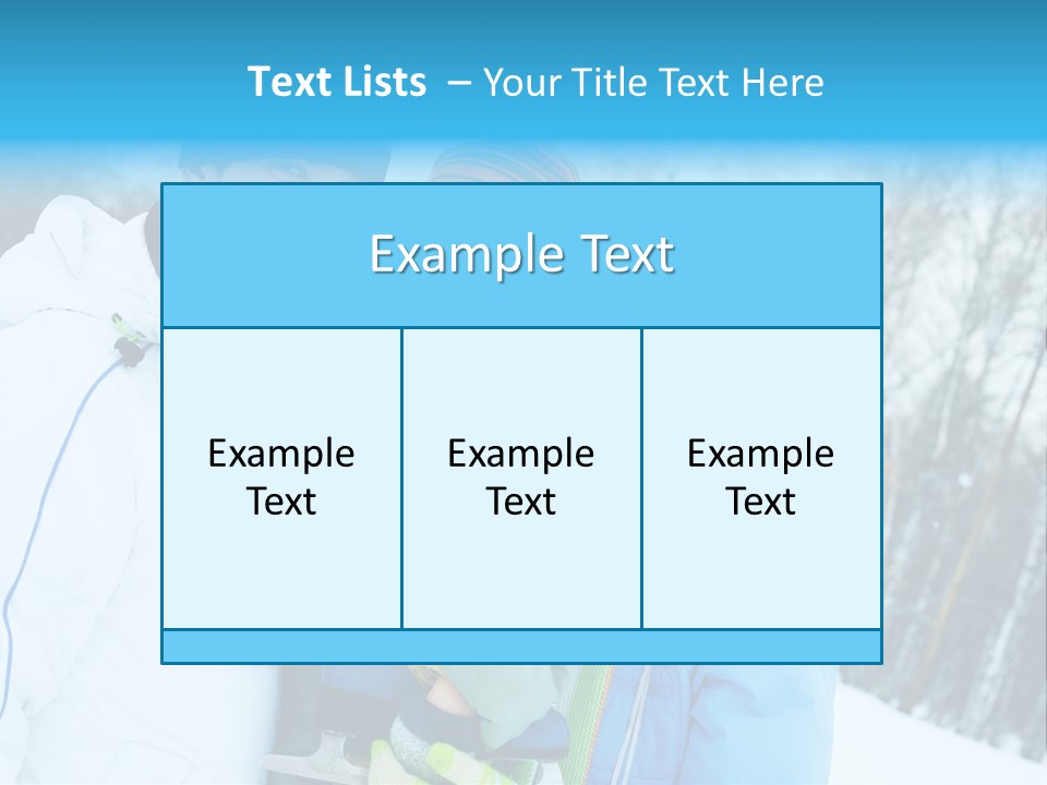 Family Ice Skating PowerPoint Template