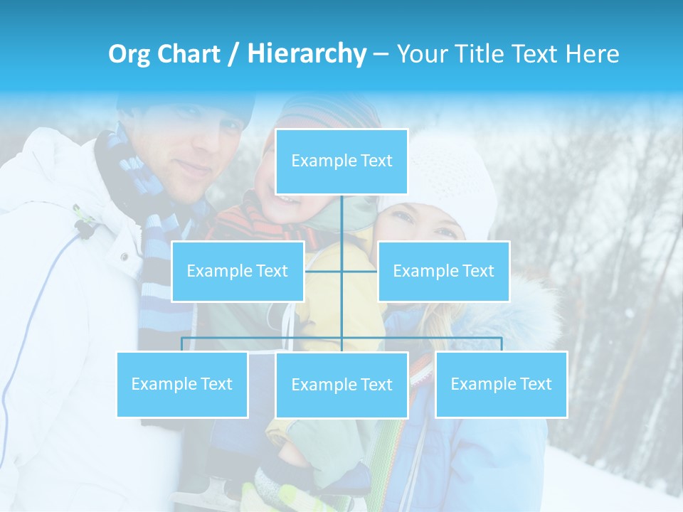 Family Ice Skating PowerPoint Template