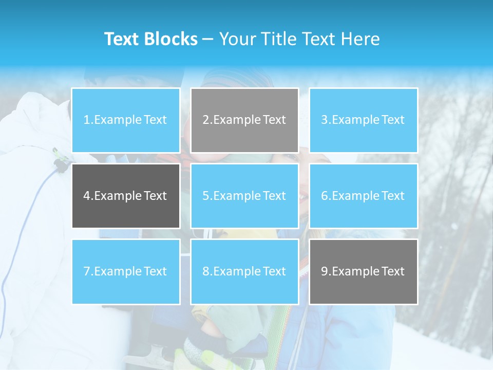 Family Ice Skating PowerPoint Template