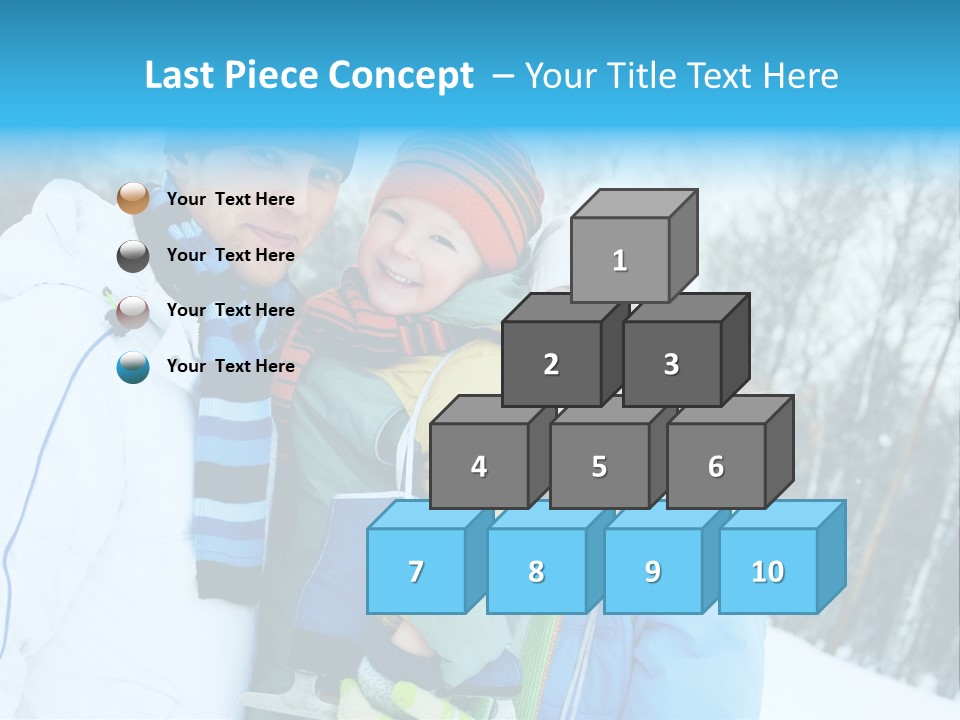 Family Ice Skating PowerPoint Template