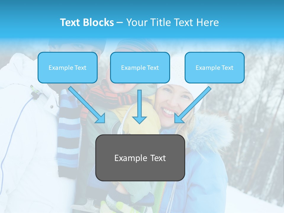 Family Ice Skating PowerPoint Template