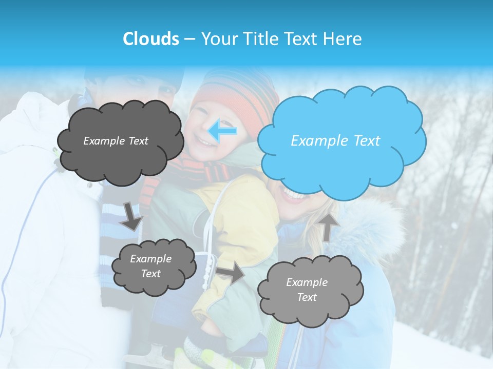 Family Ice Skating PowerPoint Template