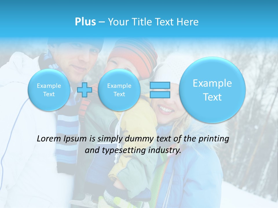 Family Ice Skating PowerPoint Template