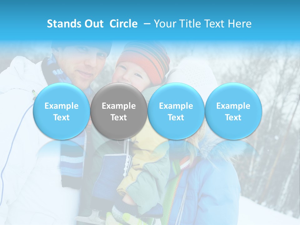 Family Ice Skating PowerPoint Template
