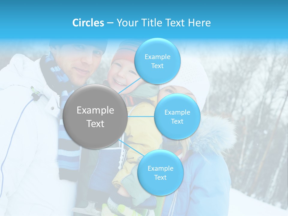 Family Ice Skating PowerPoint Template