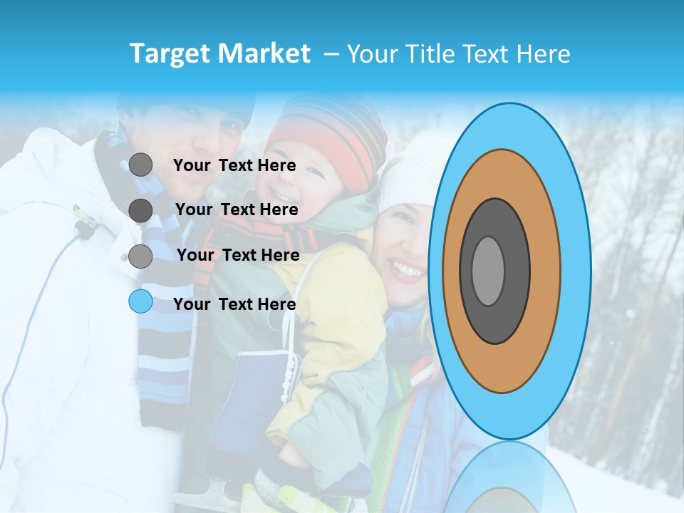 Family Ice Skating PowerPoint Template